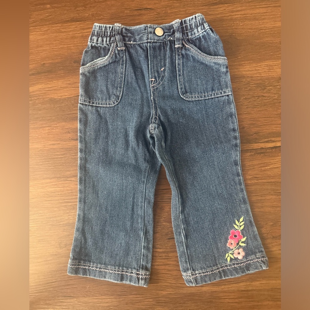 Vintage‎ Levi Baby Girl Embroidered Pull-On Jeans